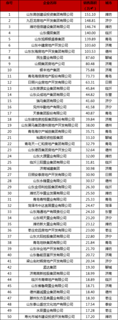 2019年山东省房地产行业发展报告